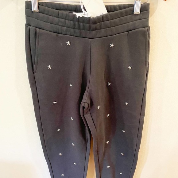 Zoe Karssen Black Star Studded Joggers Size XS - Picture 5 of 15